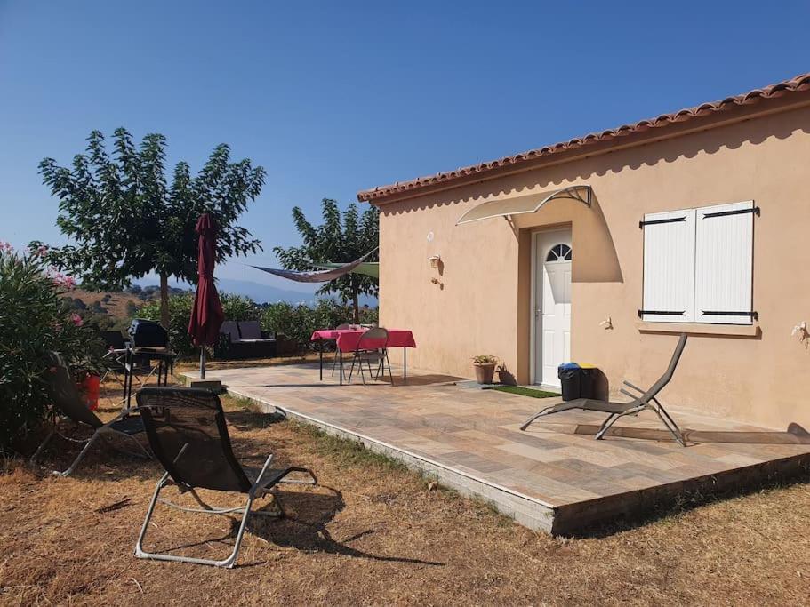 Studio Mitoyen A La Campagne Vue Sur La Mer Cargèse Екстериор снимка